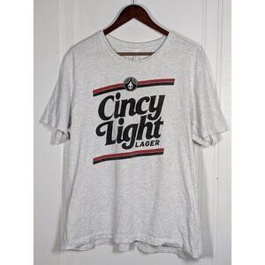 Rhinegeist Brewery Cincy Light Lager Beer Shirt Size 2XL XXL Gray Graphic Tee